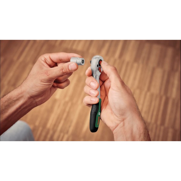 Фото - Набір торцевих голівок Bosch 1/4" з тріскачкою 15 шт. (1.600.A03.EG1)